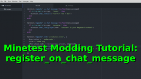 Register on chat message